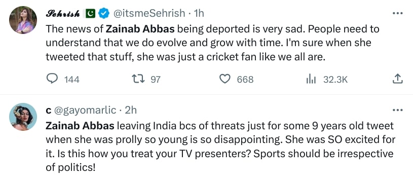 Why Did Sports Presenter Zainab Abbas Leave India