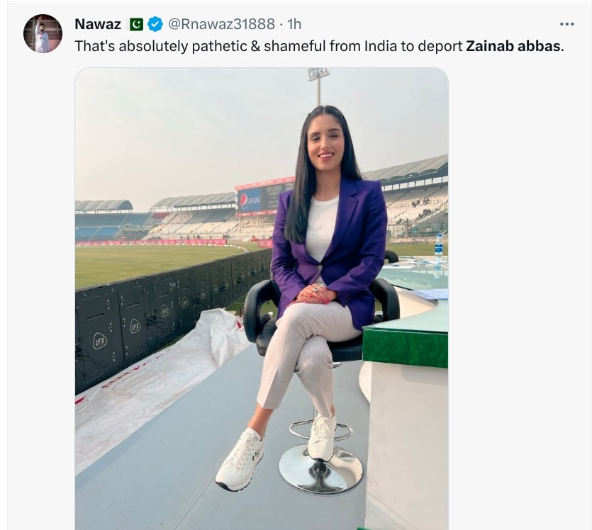 Why Did Sports Presenter Zainab Abbas Leave India