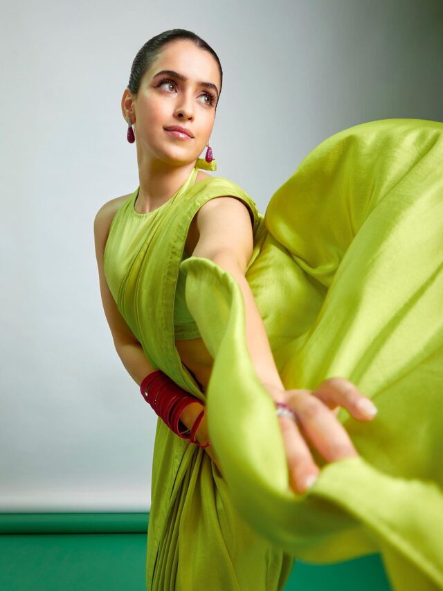 Sanya Malhotra’s stunning lime green saree look steal your heart
