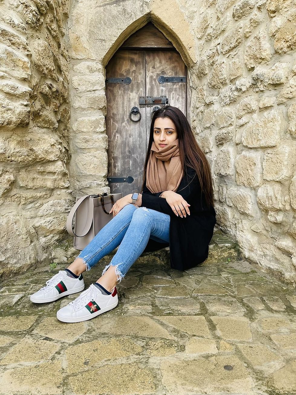 Trisha's ultra cute photos from 'Vidaamuyarchi' Azerbaijan locations stun fans