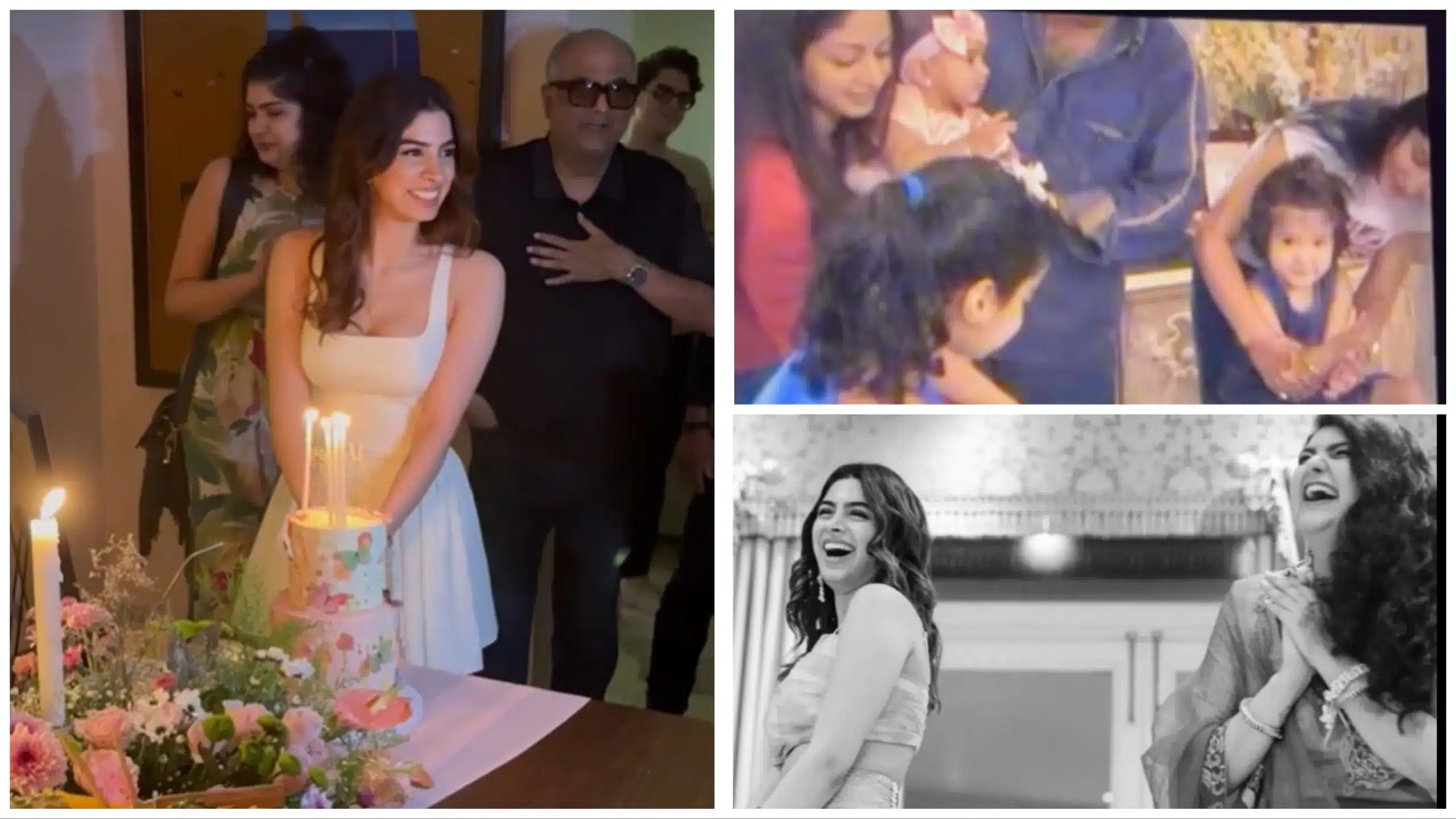 Anshula Kapoor shared a video from Khushi Kapoor's birthday celebration