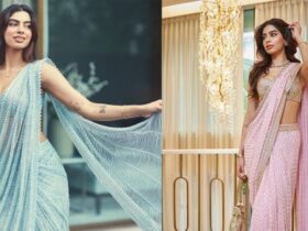 Khushi Kapoor's Exquisite Saree Looks for Diwali 2023 Photos