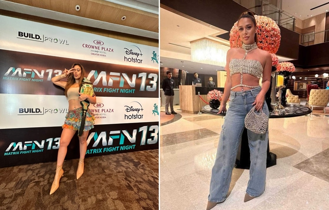 Krishna Shroff's Steal the show with her unique Fashion Choice at Matrix Fight Night